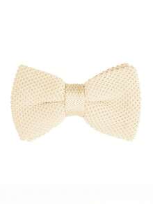 Children's Fashionable Knitted Double-Layer Bow Tie, Boys Girls Flower Girl Formal Wear British Style Baby Bow Tie, Suitable For 3-16 Years Old Kids To Wear For Performance, Wedding, Party, Daily