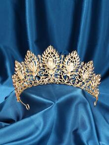 Tall Wedding Tiaras For Bride Large Queen Crowns 5A Cubic Zirconia Princess Bridal Headband Big Pageant Crown For Women Crystal Headpiece Silver Hair Accessories - 紅色 - 查看 3