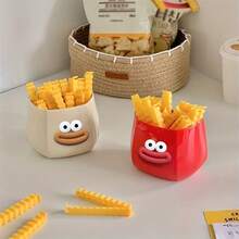 1 قطعة صندوق تخزين مغناطيسي كرتوني جذاب - منظم مكتبي متعدد الوظائف، تصميم شخصية جذابة لحامل أقلام، مثالي لمستلزمات المكتب والقرطاسية والإكسسوارات، لوازم مكتبية جميلة، تصميم ممتع، متعدد الاستخدامات، متعدد الألوان