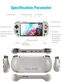 Máy chơi game cầm tay cổ điển màn hình HD 5 inch, hơn 30.000 trò chơi kinh điển và 30 trình giả lập, chơi 2 người không dây, cần điều khiển arcade, nhẹ và di động, món quà tuyệt vời dành cho nam giới và các ông chồng vào ngày sinh nhật hoặc ngày lễ. - Nhiều màu - Xem 11