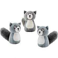 Outward Hound Squeakin' Eggs Plush Replacement Dog Toys - 3 Pack - 狸 - 查看 9