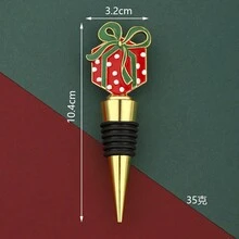 Weihnachts-Hund & Bär geformter Weinflaschen-Verschluss, kreatives Verschluss-Geschenk für Weihnachtsferien - Verschiedenfarbig - Übersicht 7