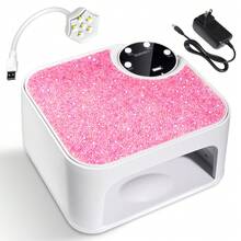 UV LED美甲灯,凝胶美甲固化灯,带USB接口,专业凝胶美甲烘干机,4档定时设置,闪亮钻石固化灯,适用于美甲沙龙和家庭使用,适合作为感恩节、情人节、生日、圣诞节礼物 - 美規A型插(110-127V) - 查看 11
