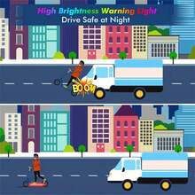 Waterproof Scooter LED Strip Skateboard Bike Flexible Diode Tape Electric Scooter Safety Night Riding Light Lamp Christmas Gift - RGB - View 6