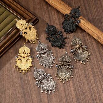 时尚复古波西米亚图案百搭耳环