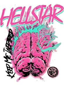 100% Cotton  graphic tees [Hip Hop Graphic Tee] Retro Hip-Hop  Men's Hellstar Graphic Cotton Tee - Soft &amp; Breathable, 100% Cotton, Vibrant Print Design, Crew Neck, Short Sleeve Summer Shirt Casual Fabric Menswear Streetwear - Negro - Ver 2