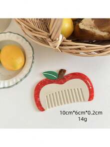 1pc梳子新款小众设计水果美发梳趣味冰淇淋汉堡醋酸梳可爱配色女士头梳秋冬发饰女士发饰适合日常使用、居家、学校、海边、度假、工作、通勤、派对、节日、生日礼物、返校季、百搭外出女孩、居家美容女士配饰礼物、美发套装、理发店美容旅行必备品、美发工具 - 彩色 - 查看 9