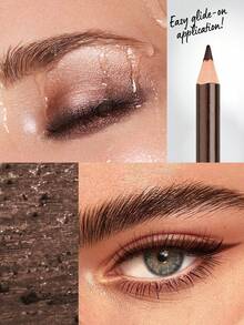 Misslyn 高显色度双效膏状眼线笔，防晕染，无动物实验，顺滑持久，适合Y2K、派对、海滩、旅行、度假、露营、送礼、玫瑰时尚、新年、情人节、校园、中国新年等场合。 - 102 Brown Shimmer - 查看 8