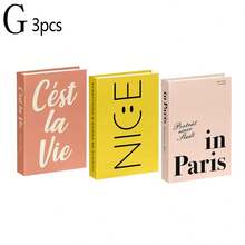 3pcs Foldable Decorative Fake Books, Minimalist Decor Books For Home, Office, Showroom