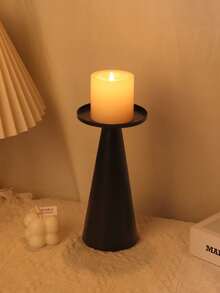 1Pc/1Set European Style Modern Creative Metal Iron Candle Holder, Solid Color Cylindrical Tabletop Decorative Candle Holder, Suitable For Romantic Wedding, Candlelight Dinner, Birthday Party, Party Dinner, Family Table Decoration, Metal Pillar Candle Holder Modern Iron Pillar Candle Holder Dining Table Centerpiece Birthday Party Wedding Dining Home Decoration Gift Candle Holder. Home, Hotel