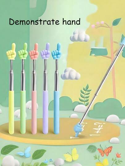 عصا قابلة للسحب لقراءة الكتب، عصا إصبع قابلة للسحب، عصا خاصة للمعلمين لتوجيه وتعرف على أقلام القراءة، السبورة والبيانو، عصا منزلية، عصا قابلة للسحب لقراءة الأصابع، عصا إصبع لقراءة الكتب