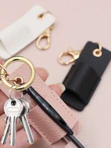 圆形笔夹钥匙扣，带圆形弹簧扣，护士笔夹，防丢笔夹钥匙扣，口红笔夹，实用礼品夹，化妆师笔夹，汽车钥匙收纳夹，医护人员证件夹，医护人员必备，办公桌收纳，护士礼物，派对礼品，适合教师节 - 彩色 - 查看 4