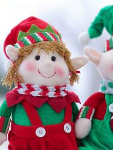 1PC Christmas Hanging Leg Elf Dolls, Poseable Long Bendy Naughty Boy & Girl Ornaments, Cute Shelf Sitters With Dangling Legs, Fun Holiday Home Decor & Room Decor,Mini Elf Decorations For Xmas Party, Christmas Toys & Christmas Decorations, Perfect For & Fall Decorations For Home