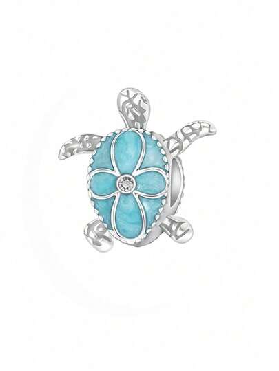 1 Stück zarter Meeresschildkröten Charm Perle für Armband, Halskette, Accessoires, DIY Feinschmuck Herstellung, Geburtstagsgeschenk für Frauen