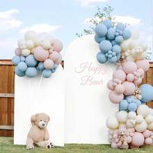 Tło łukowe, 5 stóp, 6 stóp, 6,6 stóp, 7,2 stóp, dwustronne, dopasowane, z elastycznej tkaniny, tło łukowe, tło łukowe w kształcie kopuły, tkanina na przyjęcie urodzinowe, dekoracja stojaka łukowego, biały (stojak nie jest dołączony, tylko tło z tkaniny) - Biały - Zobacz 3