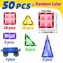 30/50/100 piezas Bloques magnéticos Juego de bloques de construcción de diamantes para niños y niñas Preescolar Juego educativo de construcción con imanes Juguetes apilables STEM Regalos de cumpleaños para niños y niños pequeños de 3 4 5 6 7 8 9+ años