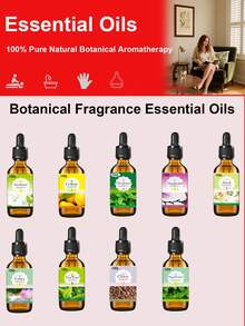 30ml Aromatherapy Essential Oils, Options With Enduring Scent Long-Lasting Aroma, Available In Up To 9 Different Fragrances For Home Living Room Bedroom Hotel Room Lobby Odor Elimination Long Lasting Fragrance Relieves Stress Helps Sleep - Third Generation Fragrance - View 1