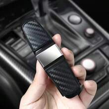 Carbon Fiber Car Sunglasses Clip, Multifunctional Sunglasses Holder, Car Visor Clip, Card/Bill Clip, Automotive Storage Organizer
