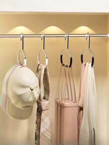 1pc Upgraded Hook Hat Storage Hanger, Black/White/Gray Universal Auxiliary Hook, Dorm Wardrobe Hanging Snapback Baseball Cap, Multi-Function Hat Display Rack, Minimalist & Fashionable