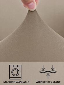 1pc Milk Silk Armless Sofa Cover, All Season Modern Minimalist Armless Sofa Dust Cover, Scratch-Resistant, Washable, Suitable For Living Room, Bedroom, Study, Black, Light Gray