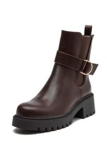 RevReaL Fashionable And Personalized Ankle Boots - Brown - View 2