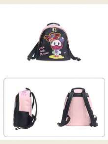 NCosmos Bear 'Give You A Little Red Flower' Series Backpack, Birthday Gift, Back-To-School Gift - Rose Red With Green - View 7