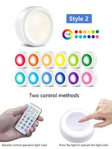 LED Under Cabinet Lights With Wireless Remote Control, Single LED Under Light, Colorful Lighting For Holiday Ambiance, Dimmable LED Under Cabinet Night Light, Hallway And Wardrobe Decoration Lights - Multicolor - View 8