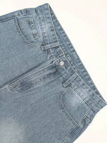 直筒棉质水洗牛仔裤，百搭阔腿水洗牛仔裤，宽松直筒牛仔裤，情侣款