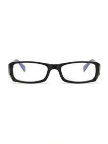 1pc Women's Acrylic Casual Rectangular Fashion Glasses, Suitable For Daily Reading And Commuting, Retro Y2K Basic Business Casual Gift - A - View 7