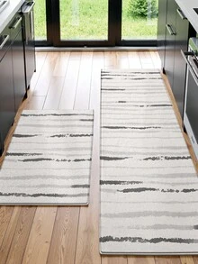 DAJIANG 1pc Thickened Velvet Anti-Slip Doormat, Comfortable Floor Mat, Hallway Carpet, Kitchen Mat, Machine Washable, Easy To Clean, Home Decor, Christmas Decoration Kitchen Rug - Multicolor - View 6