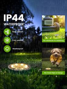 Mini Solar Ground Lights, 2/4/8Pack Solar Lights Outdoor Waterproof, Pathway Lights Solar Powered, Solar Garden Light, Landscape Lighting For Yard Driveway Walkway (Cool White/Warm)