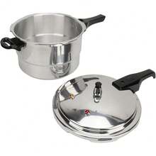 3/5 Litre Pressure Cooker For Kitchen & Catering, Aluminum Alloy , Suitable For All Hob Types Including Induction Hob - Silver - Silver - View 9