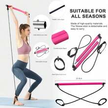1 cây gậy tập Pilates đa năng, dụng cụ giãn cơ ngực Yoga, dây tập siết lưng, phụ kiện phòng tập thể dục, thể thao, tập gym, tập tại nhà, dây tập gym, dây kháng lực. - Một cỡ - Xem 6