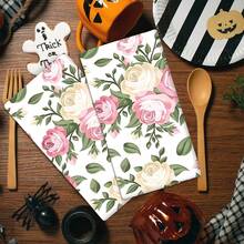 Set 2/4 buc, prosoape de vase cu model floral de afine, prosoape moderne din microfibră super absorbante, prosoape de bucătărie pentru gătit și copt, lavete de vase, cârpe de curățat, prosoape de mână, prosoape de bucătărie, ultra moi și foarte absorbante, decor bucătărie, cadouri pentru vecini, mame, zile de naștere, casă nouă pentru prieteni, articole esențiale pentru bucătărie, necesități zilnice