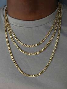 1pc/Set Titanium Steel Cuban Link Chain Necklace, Hip Hop Rock Sweatshirt Chain Accessory, 3mm Width, Fashionable Versatile DIY Jewelry, Won't Fade Or Discolor Fathers Day Gift School Jewelry Men Y2k Accessories Goth Chains Jeans Accessories Gothic Jewellery Back To School Street Halloween Accessories Punk Streetwear Accessories