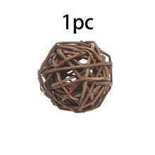 1pc/Set Small Pet Chewing Toy Ball - Rabbit, Guinea Pig, Hamster, Gerbil And Parrot Chew Toy