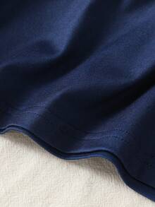 2 件女童睡衣套装，可爱考拉印花圆领长袖 T 恤上衣和休闲全印花长裤睡衣套装，秋季 - 寶藍色 - 查看 4