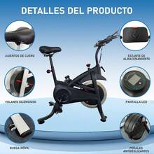 NINOTO Indoor Cycling Bikes - Black - View 6