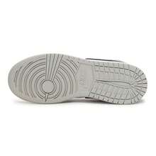Big Kid's Air Jordan 1 Mid White/Black-LT Smoke Grey (DQ8423 101) - White - View 6