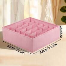 Bộ 4 giỏ đựng đồ cho bé, hộp đựng đồ bằng vải không dệt có thể gấp gọn với nhiều ngăn để đựng tất, đồ lót, áo ngực, cà vạt, khăn quàng cổ, đồ chơi trẻ em, giúp tiết kiệm không gian trong ngăn kéo. - Nhiều màu - Xem 31