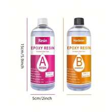 16OZ(8oz A+8oz B)/32OZ(16oz A+16oz B) Crystal Clear Epoxy Resin Set Casting And Coating For Table Tops, Art Casting Resin, Jewelry Projects, DIY Tumbler Crafts, Molds, Art Pieces, Easy Mix 1:1 Ratio(8oz A+8oz B)