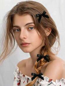 30/10/6pcs Women Multi-Color Ribbon Bowknot Hair Clips, Sweet Silk Cute Mini Hair Pins, Elegant Princess Ballet Y2K Fairy Hair Accessories, Suitable For Daily Use Valentines Claw Clips Hair Claws Hair Barrettes, School Stuff, College