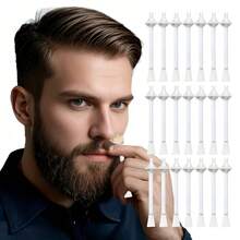 10 Piezas de Varitas de Cera para la Nariz, Eliminación de Vello Nasal con Boquilla, Limpieza de Cavidad Nasal, Eliminación de Vello de Oreja, Eliminación de Vello de Cejas y Rostro