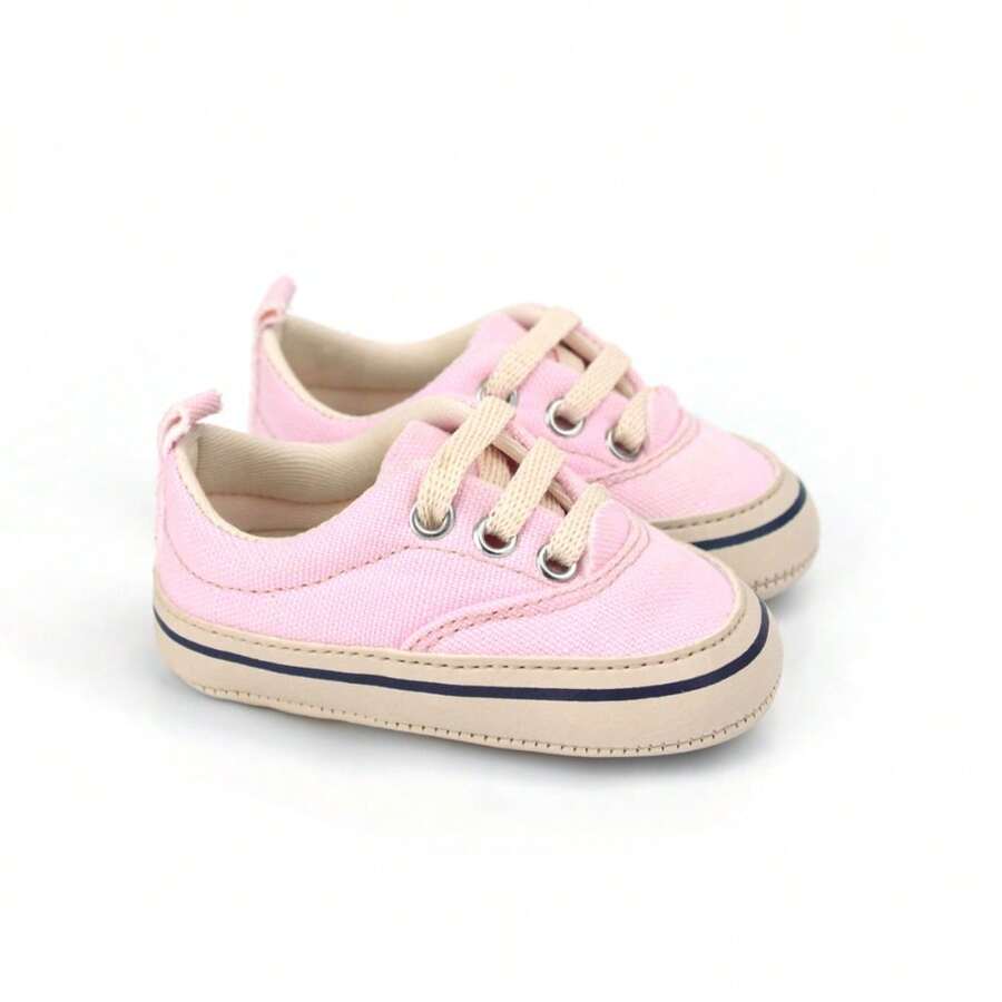 Retro Baby Classic Girl's Sneakers - Baby Pink - View 1