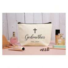 IJNIHPL-Godmother Appreciated Gift,First Time Godmother,Thank You Gift,Godmother Proposal Gift,Pregnancy Announcement Gift,Christening Gift,Baptism Gift,Christmas Gift-Makeup Bag,Cosmetic Pouch,Travel Case - Nhiều màu 110 - Xem 3