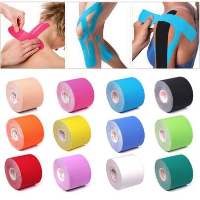 2.5cm 5cm 7.5cm Muscle Patch Sports Bandage Muscle Patch Kinesiology Patch Athlete-Specific Muscle Strain Tape Lifting Chest Patch Sports And Outdoor Muscle Tape Elastic Sports Muscle Tape Facial Kinesiology Tape Chest Tape Elastic Bandage
