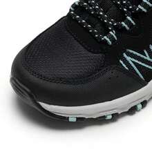 Skechers 女鞋戶外鞋女士綁帶城市戶外鞋日常運動鞋訓練鞋180017-BKMN - 黑色/薄荷綠色 - 查看 7
