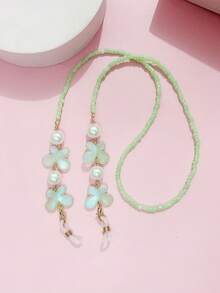 Fashionable Eyeglasses Chain, Butterfly & Faux Pearl Decor Colorful Versatile Eyeglass Strap - Multicolor - View 11