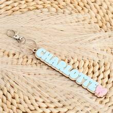 1PC Customized Double-Layer Acrylic Name Keychain, Customizable Acrylic Keychain, Customizable Name, Multiple Colors To Choose From, Colorful Name Key Chain, Unique Key Chain, Personalized Acrylic Key Chain, Teen Name Keychain, Girl Gift, Ideal Gift For Women, Best Back To School Gift, Suitable For Teenagers And Adults, Christmas Gift, Halloween Gift, Anniversary Gift
