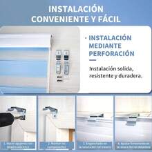 Estor Enrollable De Double Capa Noche Y Día,Available In Varios Colors Blanco,Gris,Rosa,Disponible En Varias Medidas 160x180cm,140x180cm,120x180cm,100 X 180 Cm,80x180cm